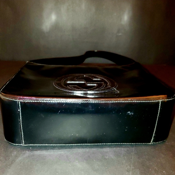 🖤AUTHENTIC Vintage GUCCI Black Patent Leather Purse Excellent Used Condition 🖤 - Picture 16 of 16